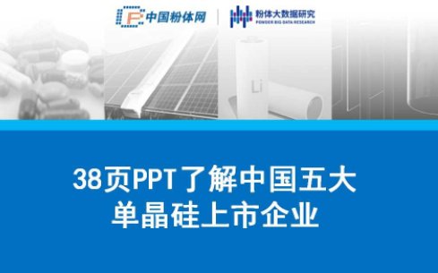 37页PPT了解中国五大单晶硅上市企业