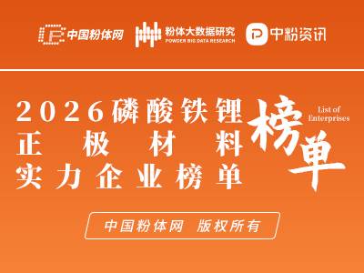 2026磷酸铁锂正极材料实力企业榜单